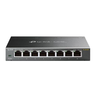 2. Przełącznik sieciowy TP-Link Omada TL-SG108S, Czarny, Nie zarządzany, Gigabit Ethernet (10/100/1000)