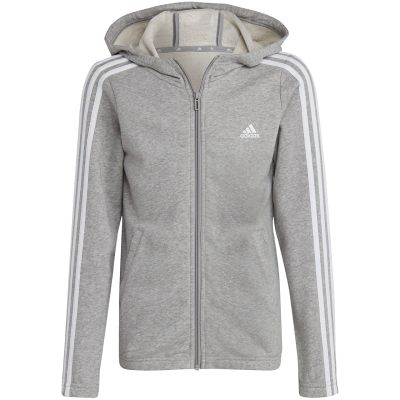 6. Bluza adidas Essentials 3-Stripes Full-Zip Hoodie Jr  IC3635