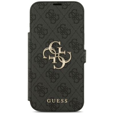 3. Etui Guess Book 4G Metal Logo na iPhone 18 Pro Max / 17 Pro Max - czarne