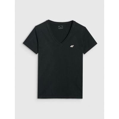 6. T-shirt oversize gładki damski 4F 4FRSS25TTSHF2778-20S