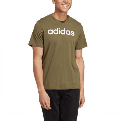 4. Koszulka adidas Essentials Single Jersey Linear Embroidered Logo Tee M IC9280