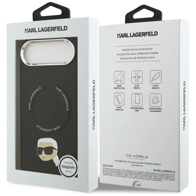 8. Etui Karl Lagerfeld Karl Pin MagSafe do iPhone Air - czarne