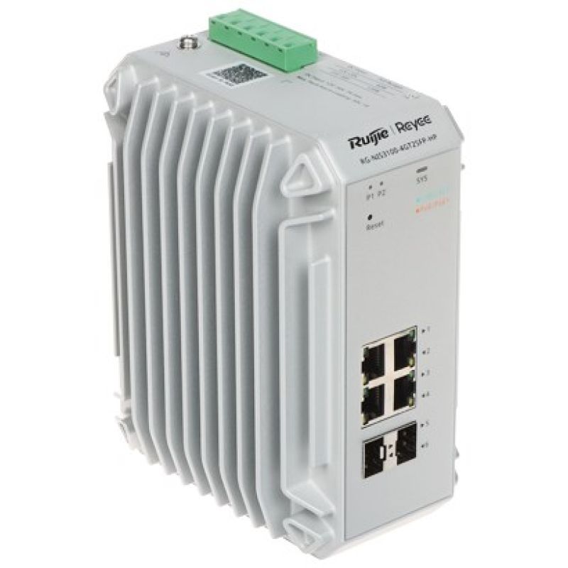 Ruijie Networks RG-NIS3100-4GT2SFP-HP przełącznik sieciowy Zarządzany L2 Gigabit Ethernet (10/100/1000) Obsługa PoE Szary