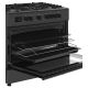 9. Kuchnia gazowo elektryczna Ravanson KWGE-K90A Cheff Modern Black (czarny)