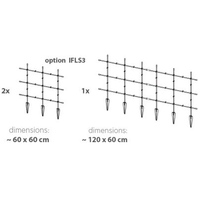7. PODPORA DO ROŚLIN FLOO SUPPORTS 60x120CM ZIELONY LEŚNY