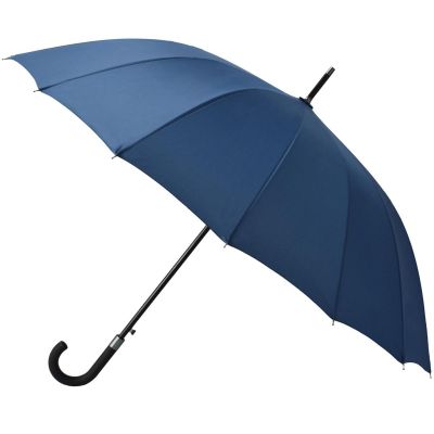 PARASOL DŁUGI PÓŁAUTOMATYCZNY 16 ŻEBER GRANATOWY SEMI LINE