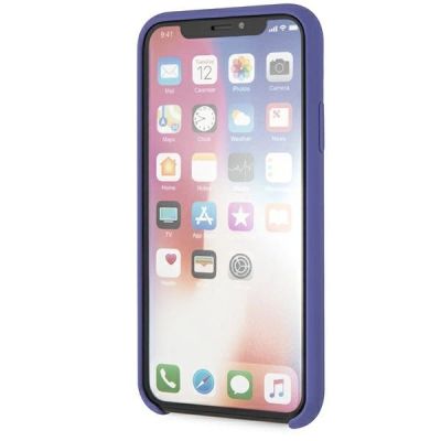 6. Etui Karl Lagerfeld Silicone na iPhone X/Xs - fioletowe