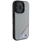 4. Etui BMW M Perforated Tricolor Line MagSafe na iPhone 16 Pro - szare