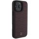 4. Etui Mercedes MB Waves Leather na iPhone 16 Pro Max - czerwone