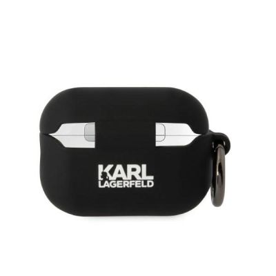 2. Etui Karl Lagerfeld Silicone Karl Head 3D na AirPods Pro 2 - czarne