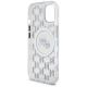 7. Etui Karl Lagerfeld IML Monogram Karl & Choupette Head MagSafe na iPhone 15 - przezroczyste