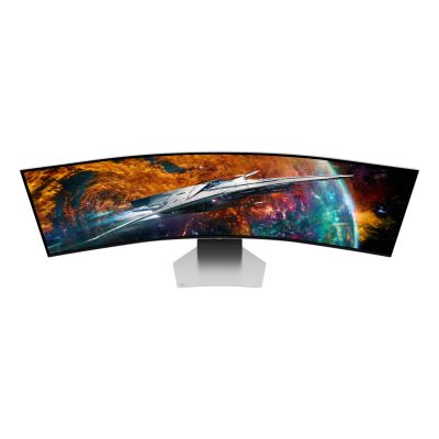 9. Samsung G95SC monitor komputerowy 124,5 cm (49") 5120 x 1440 px Dual QHD OLED Srebrny