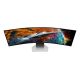 9. Samsung G95SC monitor komputerowy 124,5 cm (49") 5120 x 1440 px Dual QHD OLED Srebrny