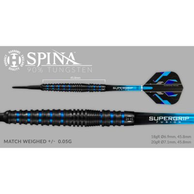 11. Rzutki Harrows Spina Black 90% Softip HS-TNK-000013753