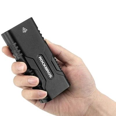 5. Lampka rowerowa Rockbros 24310002001 850 lm z funkcją powerbanku + kabel USB-C - USB-A - czarna