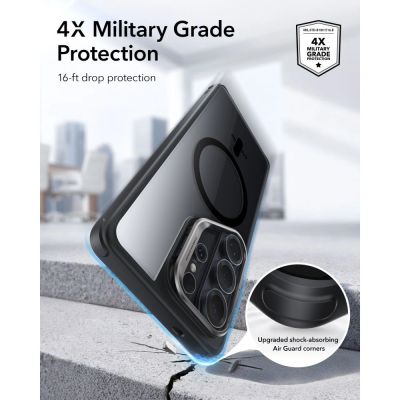 5. Etui ESR Classic Hybrid Kickstand MagSafe na Samsung Galaxy S26 Ultra - przezroczysto-czarne