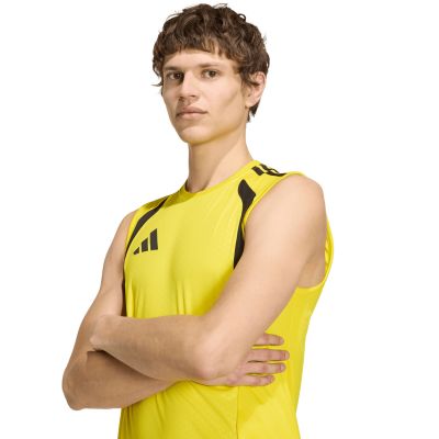 5. Koszulka męska adidas Tiro 26 Competition Sleeveless Jersey żółta KA7615