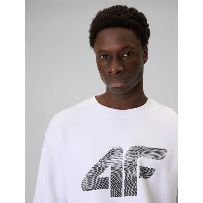 6. Bluza dresowa nierozpinana bez kaptura męska 4F 4FRAW25TSWSM2493-10S