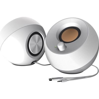 3. Zestaw głośników komputerowe Creative Pebble 2.0 51MF1680AA001 (2.0; kolor biały)