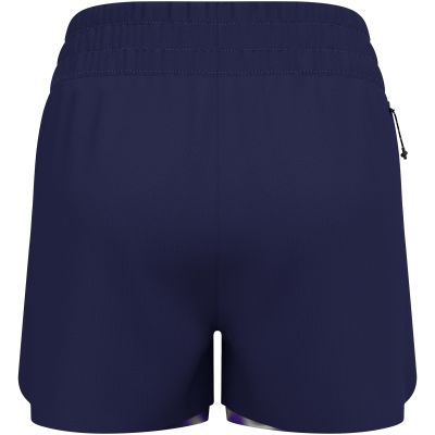 Spodenki damskie Odlo ZEROWEIGHT 3 INCH PRINT 2-in-1 short granatowe