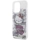 6. Etui Hello Kitty IML Kitty On Bricks Graffiti na iPhone 13 Pro / 13 - białe