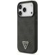 2. Etui Guess Leather 4G Triangle Strass MagSafe na iPhone 18 Pro / 17 Pro - czarne