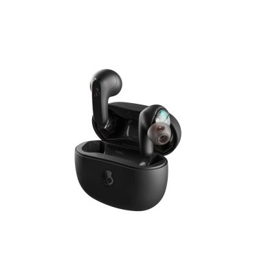 Skullcandy (Czaszka) | Prawdziwe bezprzewodowe słuchawki douszne | KOLEJ | Łączność Bluetooth | Czarny