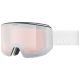 2. Uvex 5506651030 gogle do sportów zimowych Lustro Unisex Biały Cylindryczna (płaska) soczewka