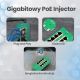 15. Extralink Gigabit PoE Injector 4 Portowy Aktywny, 4 porty Gigabit 802.3at/af, Mode A