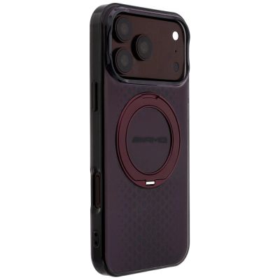 4. Etui Mercedes AMG IML Double Layer Urban Line with Ring Stand MagSafe na iPhone 18 Pro Max / 17 Pro Max - burgundowe