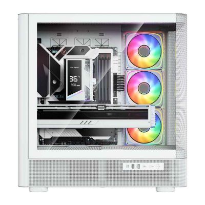 8. MODECOM OBUDOWA VOLCANO AQ 300 ARGB MIDI BIAŁA
