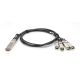 3. Digitus Kabel bezpośrednio podłączany 40G QSFP+ do 4 x SFP+ 2 m