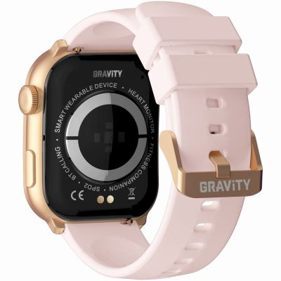 9. Smartwatch Damski GRAVITY GT28-6 Pasek + Bransoleta Różowe złoto Różowy