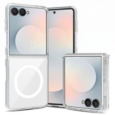3. Etui Tech-Protect FlexAir Hybrid MagSafe na Samsung Galaxy Z Flip 8 - przezroczyste
