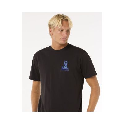 2. Koszulka RIP CURL Vaporcool Search Stack Tee czarny