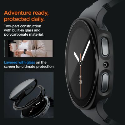 8. Etui Spigen Thin Fit 360 na Samsung Galaxy Watch 40 mm - czarne