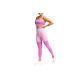 Legginsy GymHero Leggins Stripes W MAUVE