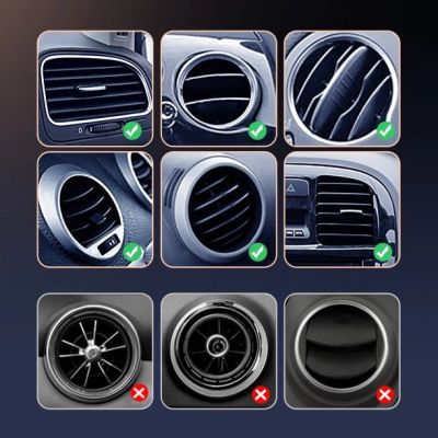 5. Ugreen magnetyczny uchwyt samochodowy na kratę wentylacyjną nawiew srebrny (LP290)