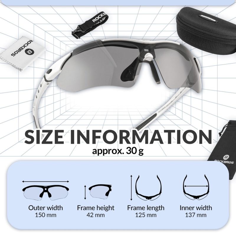 3. Rockbros okulary sportowe model 0089 transp