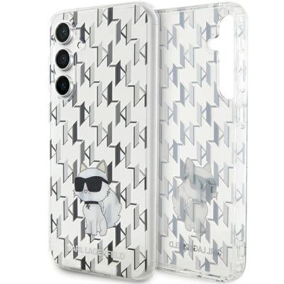 Etui Karl Lagerfeld Monogram Choupette na Samsung Galaxy S23 FE - przezroczyste