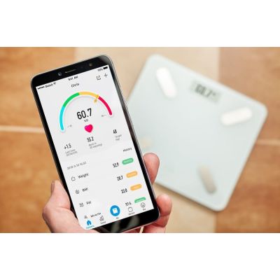 5. ELDOM INTELIGENTNA WAGA OSOBOWA TWO 550B ULLIE POMIAR TKANKI TŁUSZCZOWEJ,MIĘŚNIWEJ ,BMI,WODY W ORGANIŹMIE ,DEDYKOWANA APP.