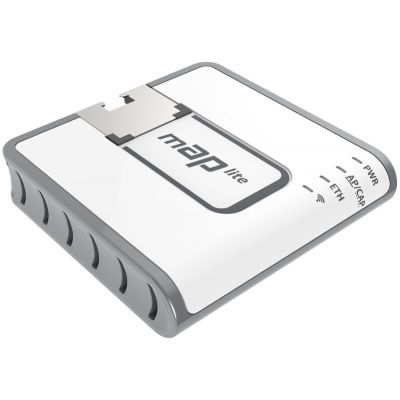 11. Router WiFi 4 Mikrotik mAP lite (RBmAPL-2nD) 2,4GHz(2x2) 1p