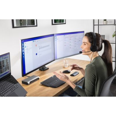17. Kensington Podwójne ramię SmartFit One-Touch do monitora, z regulacją wysokości