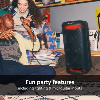 5. Bezprzewodowy głośnik imprezowy Sony SRS-XV500 z serii X, wodoodporny, łączność Bluetooth, przenośny