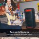 5. Bezprzewodowy głośnik imprezowy Sony SRS-XV500 z serii X, wodoodporny, łączność Bluetooth, przenośny
