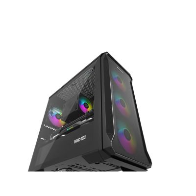 27. Obudowa NATEC Genesis Irid 503 ARGB NPC-1559 (Micro ATX. Mini ITX; kolor czarny)