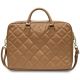 Torba Guess Quilted 4G na laptopa 16" - brązowa
