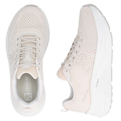 3. Półbuty sportowe damskie na platformie beżowe Rieker W4101-60