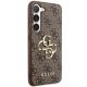 4. Etui Guess 4G Big Metal Logo na Samsung Galaxy S23 - brązowe