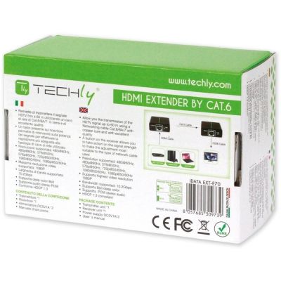 9. TECHLY EXTENDER HDMI HD 3D PO RJ45 DO 60M IDATA EXT-E70